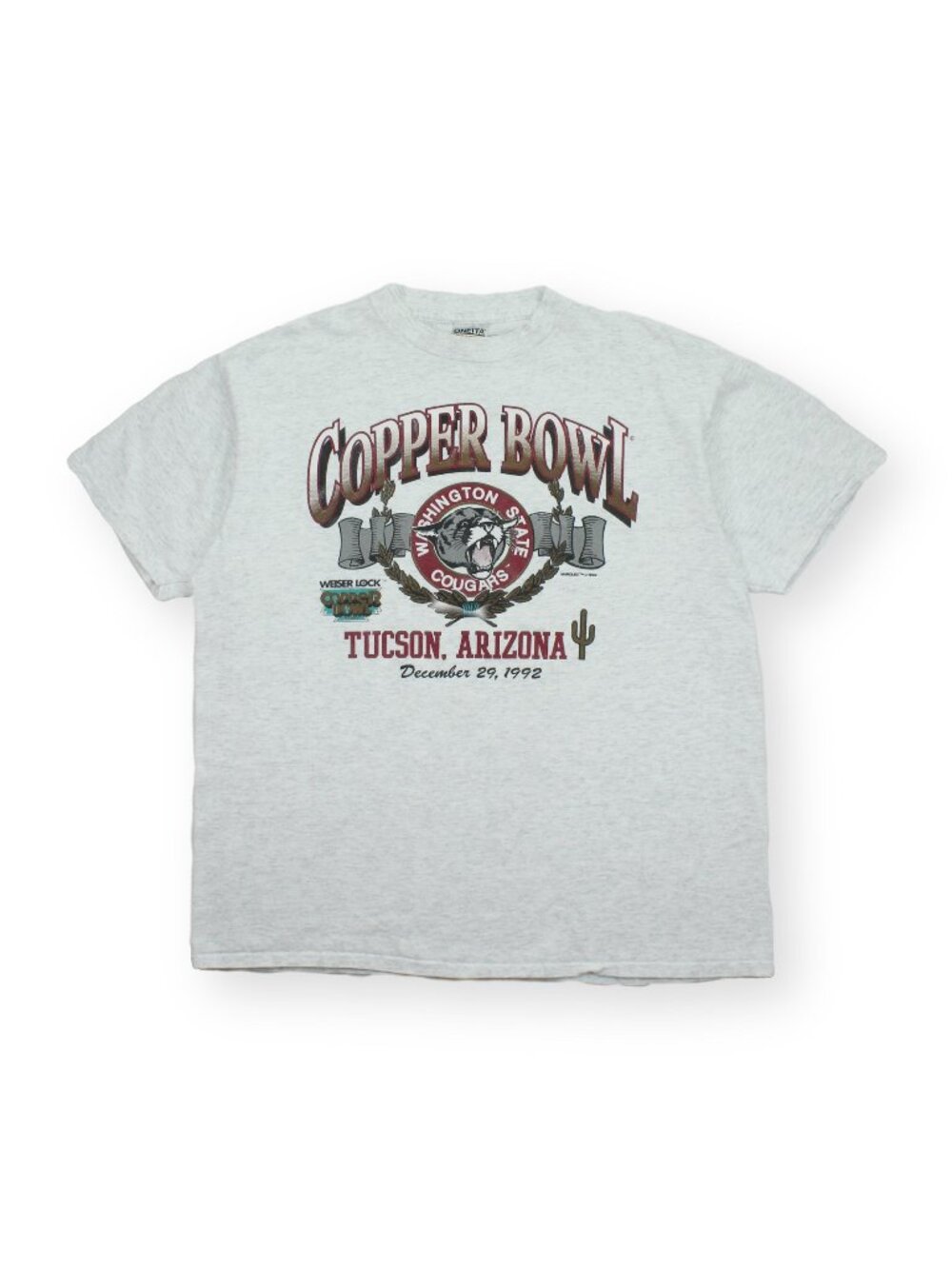 1992 Washington State Cougars Copper Bowl Tee XL